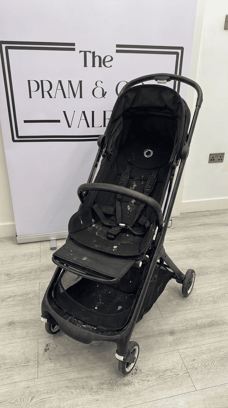 Bugaboo pram cleaning before and after in London