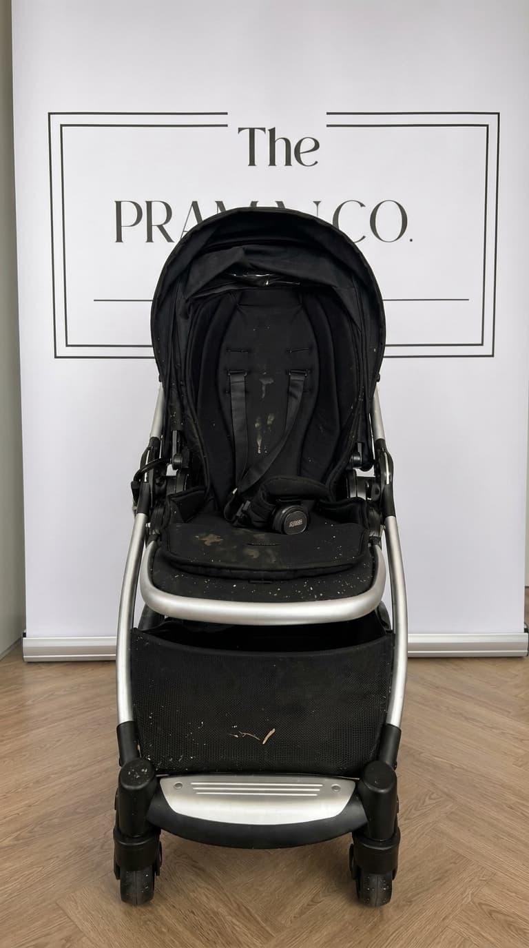 Mamas & Papas pram cleaning before and after in London