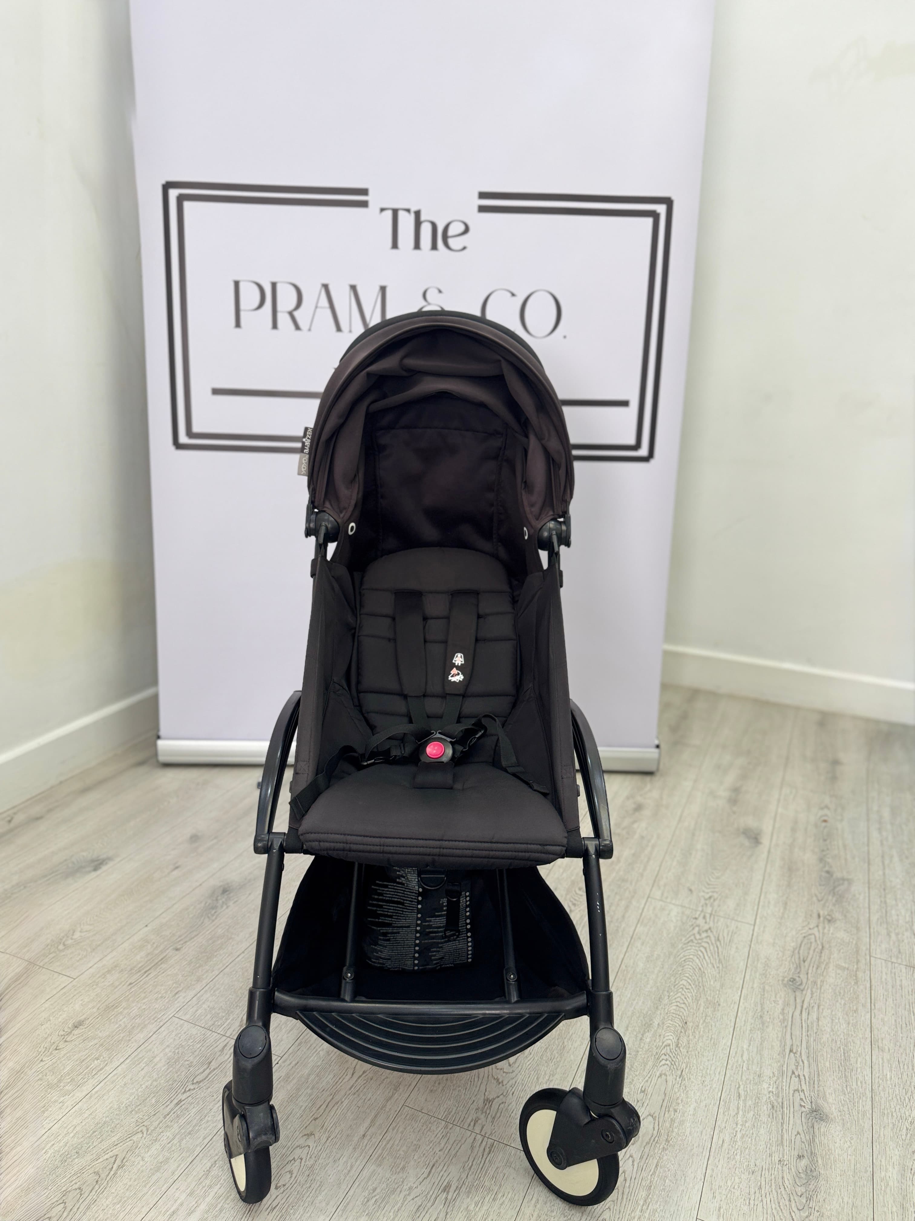 After cleaning, the Yoyo pram fabric and frame looking clean and renewed.